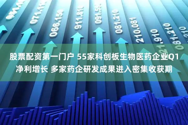 股票配资第一门户 55家科创板生物医药企业Q1净利增长 多家药企研发成果进入密集收获期